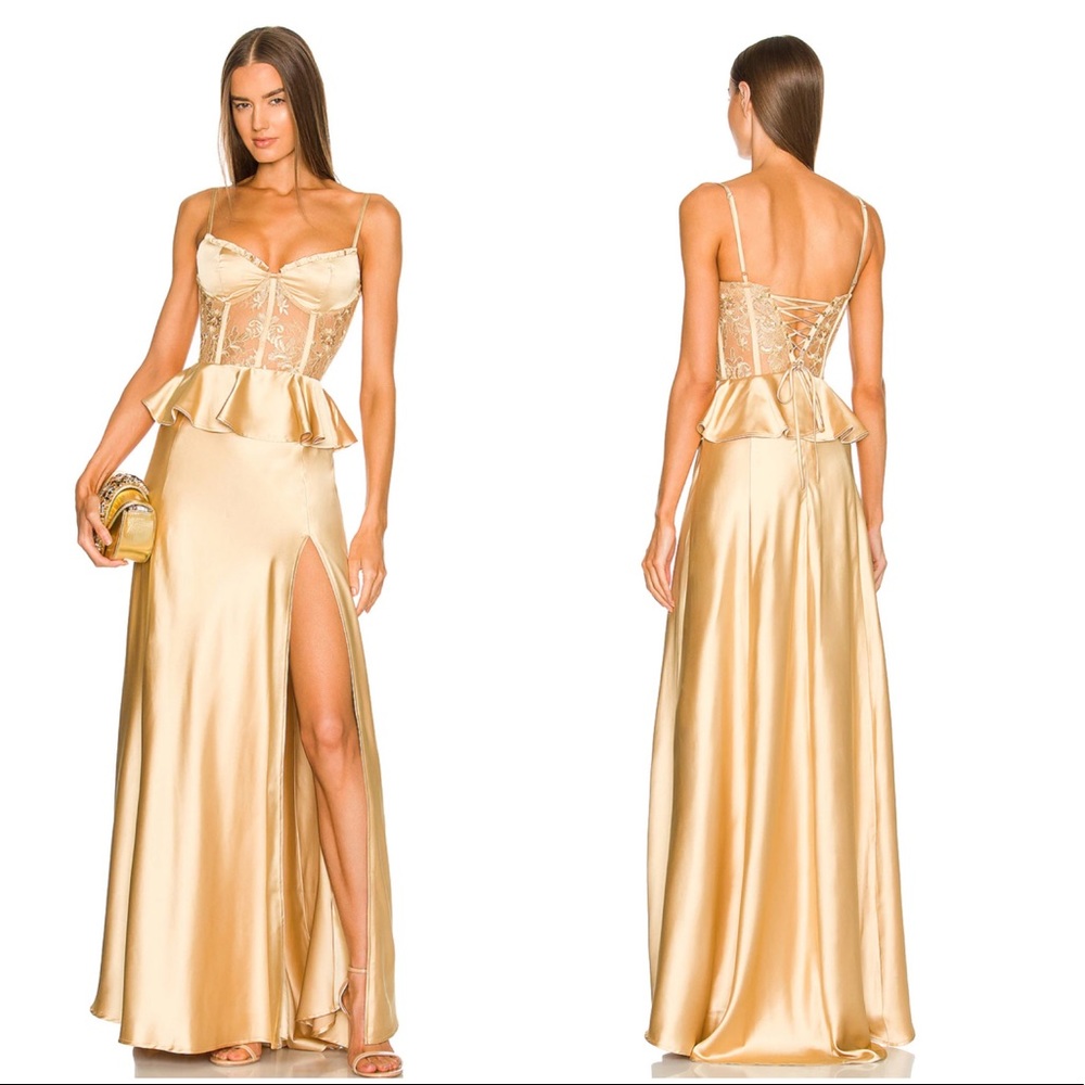 V. Chapman Dianthus Dress in Warm Sand